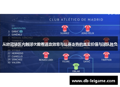 从欧冠禁区内触球次数看进攻效率与比赛走势的真实价值与球队胜负